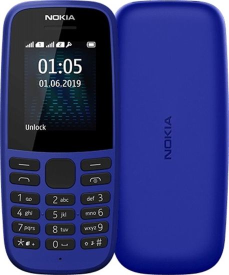  Зображення Мобільний телефон Nokia 105 2019 Dual Sim Blue 