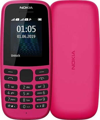  Зображення Мобільний телефон Nokia 105 2019 Dual Sim Pink 