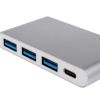  Зображення Адаптер Atcom USB-C to 3хUSB3.0 + USB-C 0.1m 