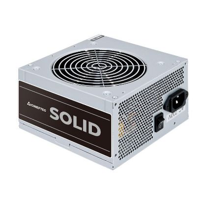  Зображення Блок живлення CHIEFTEC Solid  (600W), >85%, 120мм, 1xMB 24pin(20+4), 1xCPU 8pin(4+4), 3xMolex, 5xSATA, 2xPCIe 8pin(6+2), Xtra Long MB & CPU cables, Bulk 