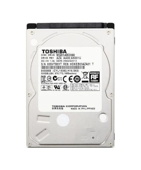  Зображення Накопичувач HDD 2.5" SATA  500GB Toshiba 5400rpm 8MB (MQ01ABD050) Ref 