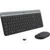  Зображення Набір бездротовий Клавіатура+Миша Logitech Wireless MK470 Slim Graphite (920-009206)) 