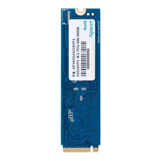  Зображення Твердотільний диск M.2   480GB  Apacer AS2280P4   (NVMe PCIe 3.0, 3D NAND TLC, Read/Write 3200/2000 MB/sec)  (AP480GAS2280P4-1)) 