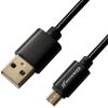  Зображення Дата кабель USB 2.0 AM to Micro 5P 1.0m Cu, 2.1A, Black Grand-X (MM-01B) 