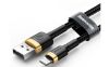  Зображення Кабель Baseus Cafule USB-Lightning, 0.5м Gold-Black (CALKLF-AV1) 