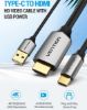  Зображення Кабель Vention Type-C - HDMI з живленням, 2 m (CGTBH) 