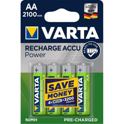  Зображення Акумулятор Varta Ready to Use AA/HR06 Ni-MH 2100 mAh BL 4шт 