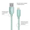  Зображення Кабель 2m USB 2.0 / Lightning Colorway (CW-CBUL007-MT) Mint 