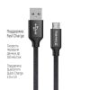  Зображення Кабель 2m USB 2.0 (AM/Micro) USB ColorWay (CW-CBUM009-BK) Black 