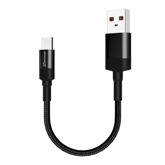  Зображення Дата кабель USB 2.0 AM to Type-C 0.2m Grand-X (FM-20C) 