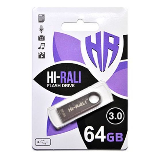  Зображення Флеш-накопичувач USB3.0 64GB Hi-Rali Shuttle Series Silver (HI-64GB3SHSL) 