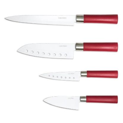  Зображення Набір ножів Cecotec 4 Santoku Ceramic-Coated Kit CCTC-01003 (8435484010030) 