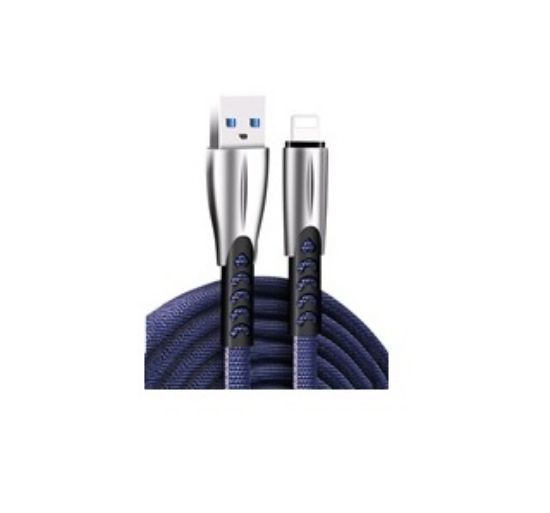  Зображення Кабель 1m USB 2.0 / Lightning Colorway (CW-CBUL010-BL) (zinc alloy) 2.4А Blue 