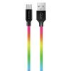  Зображення Кабель 1m USB 2.0 (AM/Micro USB) ColorWay (CW-CBUM017-MC) Multicolor 