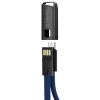  Зображення Кабель 0.22m USB 2.0 (AM/Micro) USB ColorWay (CW-CBUM022-BL) Blue, брелок 