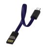  Зображення Кабель 0.22m USB 2.0 (AM/Micro) USB ColorWay (CW-CBUM022-BL) Blue, брелок 