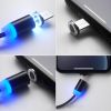  Зображення Кабель-магнит 1m USB 2.0 3в1 (Lightning+MicroUSB+Type-C) Colorway Magnetic 2.4А черный 