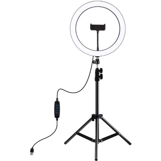  Зображення Набір блогера Puluz Ring USB LED lamp 11.8"+ tripod 1.1m (PKT3056B) 