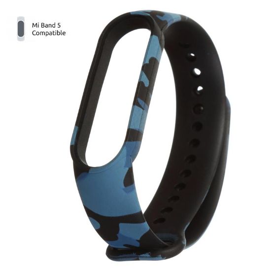  Зображення Ремінець до фітнес браслета Armorstandart для Xiaomi Mi Band 5 Khaki Blue (ARM57016) 