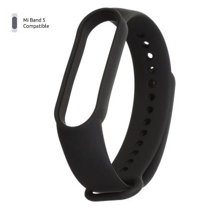  Зображення Ремінець до фітнес браслета Armorstandart для Xiaomi Mi Band 5 Black (ARM56997) 