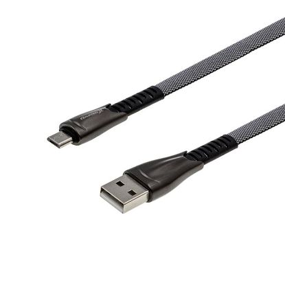  Зображення Кабель Grand-X USB-microUSB, 2А, 1м (FM09), плоский, упаковка гіфтбокс з вікном 