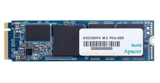  Зображення Твердотільний диск M.2   256GB  Apacer AS2280P4   (PCIe 3.0 x4, 3D-NAND TLC, NVMe 1.3, 1800MB/s / 1100MB/s)) 