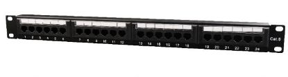  Зображення Патч-панель Cablexpert NPP-C624CM-001 Cat 6, 24 порти, UTP) 