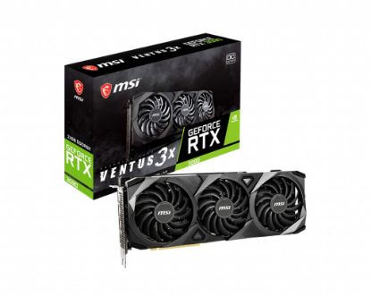  Зображення Відеокарта GF RTX 3090 24GB GDDR6X Ventus 3X OC MSI (GeForce RTX 3090 VENTUS 3X 24G OC) 