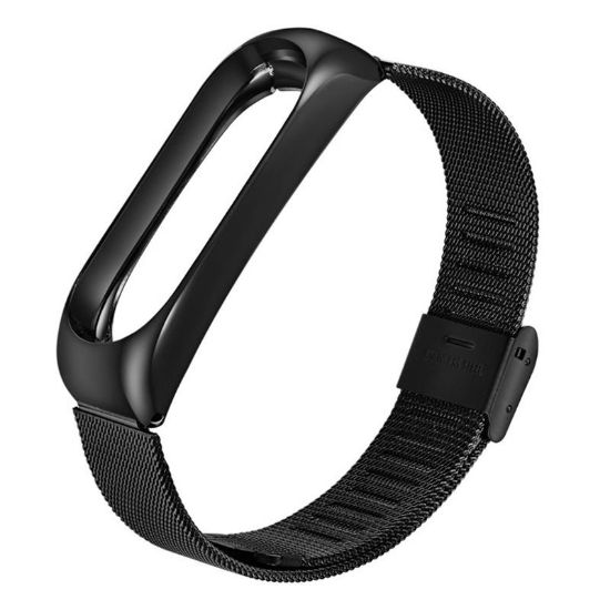  Зображення Ремінець BeCover Metal для Xiaomi Mi Band 4/3 Black (704651) 