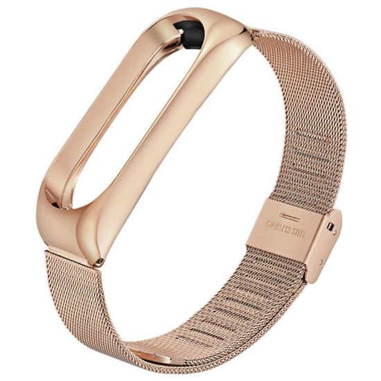  Зображення Ремінець BeCover Metal для Xiaomi Mi Band 4/3 Rose Gold (704654) 