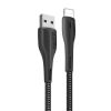  Зображення Кабель 1m USB 2.0 / Lightning Colorway (CW-CBUL034-BK) (PVC + led) Black 