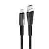  Зображення Кабель ColorWay USB-Type-C (zinc alloy + led) 2.4А 1м чорний (CW-CBUC035-BK)) 