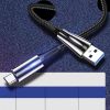  Зображення Кабель ColorWay USB-Type-C (zinc alloy + led) 2.4А 1м чорний (CW-CBUC035-BK)) 