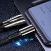  Зображення Кабель ColorWay USB-Type-C (zinc alloy + led) 2.4А 1м чорний (CW-CBUC035-BK)) 