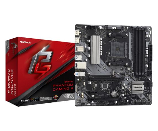  Зображення Материнська плата ASRock B550M Phantom Gaming 4 Socket AM4 