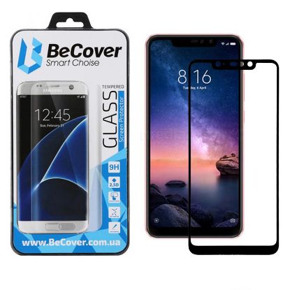  Зображення Захисне скло BeCover для Xiaomi Redmi Note 6 Pro Black (702759) 