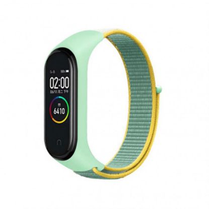  Зображення Ремінець до фітнес браслета BeCover Nylon Style для Xiaomi Mi Smart Band 5/6 Green-Yellow (705420) 