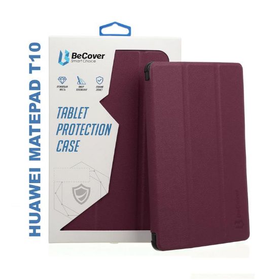  Зображення Чохол до планшета BeCover Smart Case Huawei MatePad T10 Red Wine (705396) 