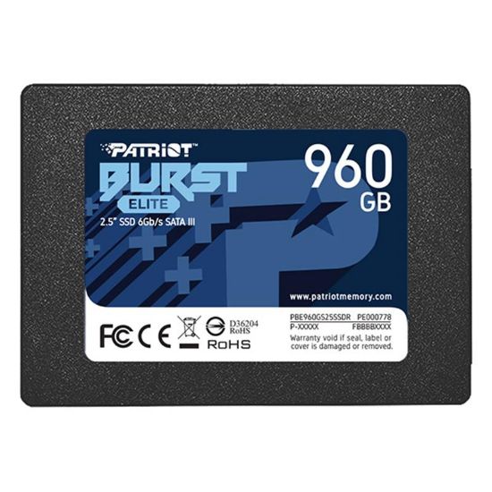  Зображення накопичувач 2.5" SSD 960GB Burst Elite SATA 3.0 PBE960GS25SSDR 