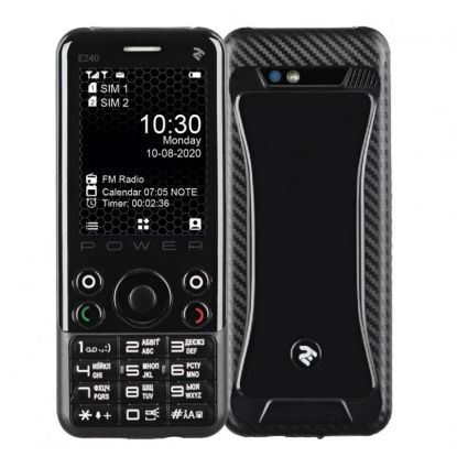  Зображення Мобільний телефон 2E E240 POWER 2.4" 2SIM, 3000mAh, Чорний 