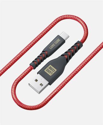  Зображення Кабель Luxe Cube Kevlar USB-USB Type C, 1.2м, червоний (8886668686273) 