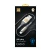  Зображення Кабель Luxe Cube Armored USB-microUSB, 1м, сірий (8886668686105) 