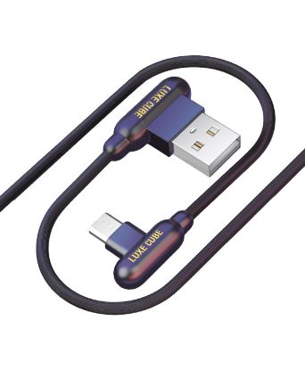  Зображення Кабель Luxe Cube Game USB-microUSB, 1м, чорний (8886668686143) 