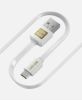  Зображення Кабель Luxe Cube Flat USB-microUSB, 1м, білий (2231252967010) 