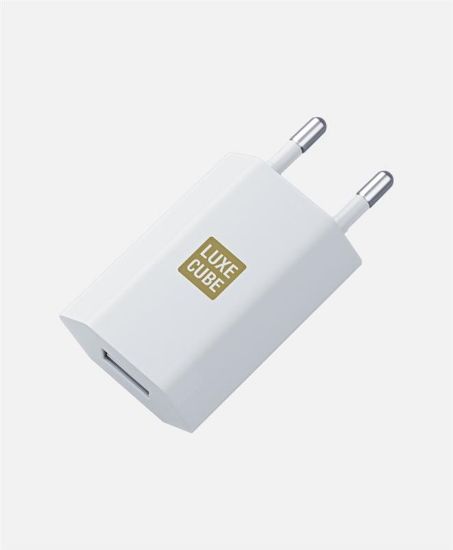  Зображення Зарядний пристрій Luxe Cube 1USB 1A White (7775557575181) 