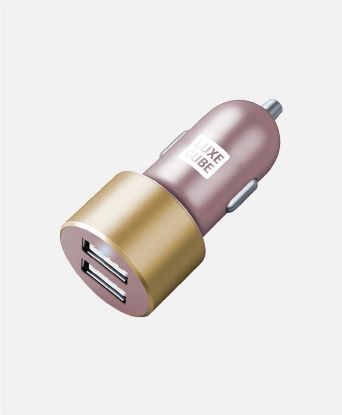  Зображення Автомобільний зарядний пристрій Luxe Cube 2USB 17W Pink (8886668686228) 