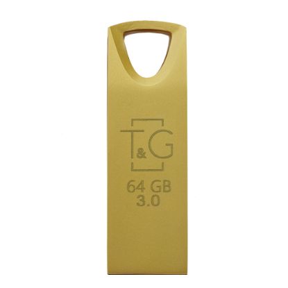  Зображення Флеш-накопичувач USB3.0 64GB T&G 117 Metal Series Gold (TG117GD-64G3) 