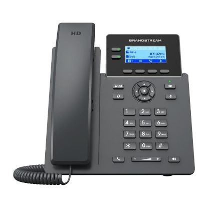  Зображення Grandstream GRP2602P, Carrier-Grade IP Phones, 2 lines, 4 SIP accounts, Dual 10/100 Mbsps Ethernet ports, HD audio, PoE (No PSU included) 