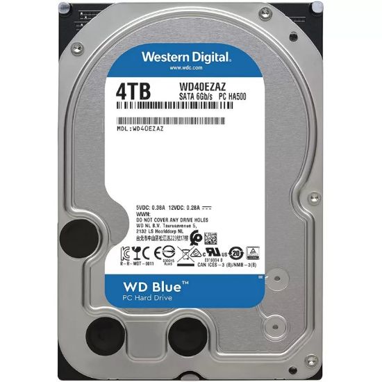  Зображення Накопичувач HDD SATA 4.0TB WD Blue 5400rpm 256MB (WD40EZAZ) 