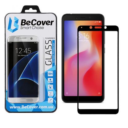  Зображення Захисне скло BeCover для Xiaomi Redmi 6/6A Black (702442) 